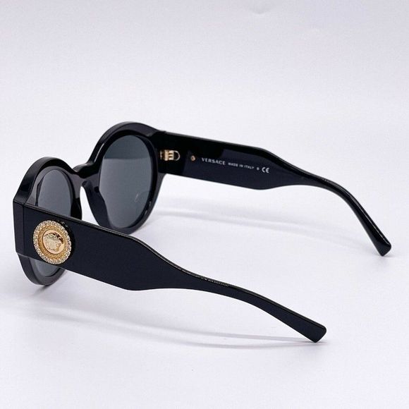 New Versace Women's Black Acetate Sunglasses - Picture 4 of 8